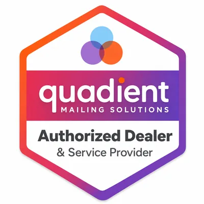 Quadient authorized dealer badge
