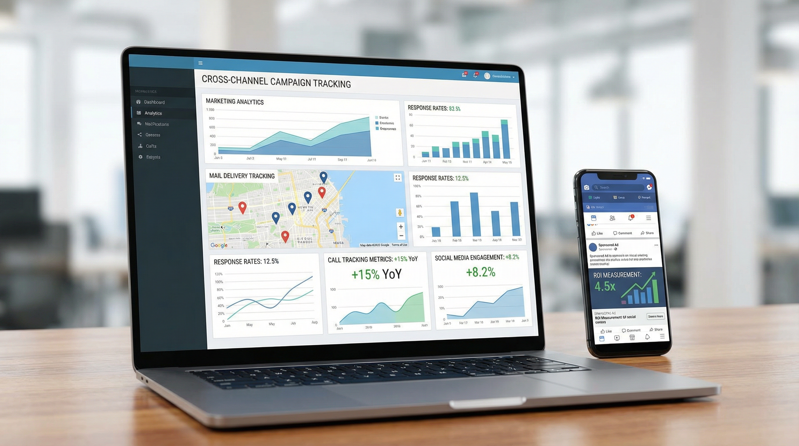 MMScope omnichannel marketing platform on multiple devices